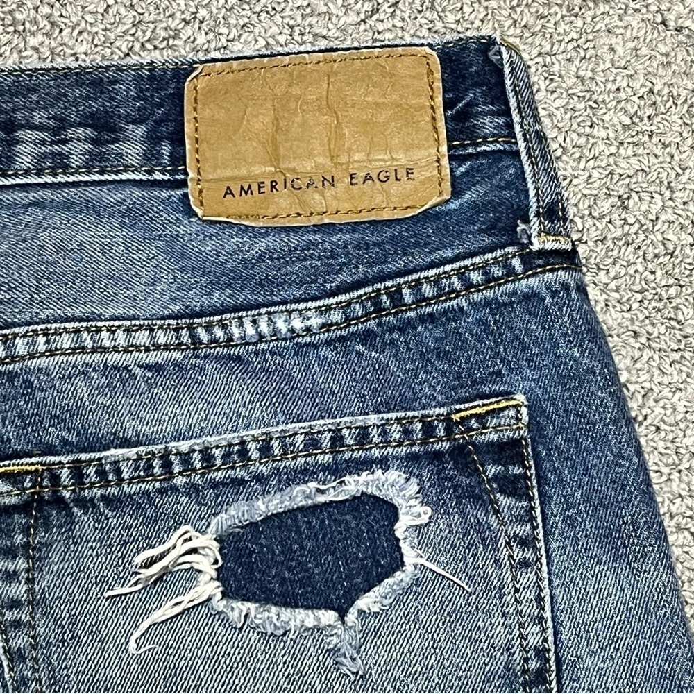 American Eagle Jeans Mens 32X26 (Fits 32X24) Relaxed Taper Distressed - Picture 9 of 10